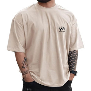 Loose <b>Fit</b> Fashionable Men's Oversized T-Shirt For Men Comfortable Summer Wear 100% Cotton Custom Logo Printed Oversized T-Shirt - Product Image 1