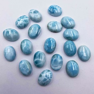 Lot de pierres précieuses en larimar naturel ovales cabochon, 3-15 mm, pierres précieuses en larimar de bonne qualité pour la fabrication de bijoux faits à la main - Product Image 5
