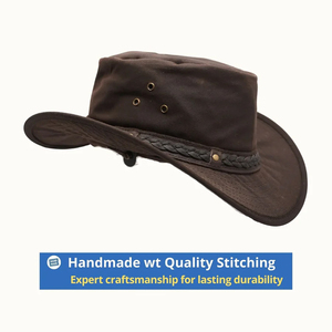 Chapeau en cuir personnalisé de qualité supérieure pour adultes – Nouveau modèle unisexe respirant en cuir véritable pour la plage et les activités de plein air - Product Image 5