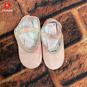 Zapatos de Ballet Suaves Personalizables Stonex, Parte Superior de Cuero, Forro de Algodón, Suela de Goma, Zapatos Planos de Baile para Mujer - Product Image 3