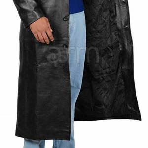 Latest Style Men Leather <b>Long</b> <b>Coat</b> Wholesale Men Leather <b>Coat</b> Best Selling Leather <b>Long</b> <b>Coat</b> - Product Image 6