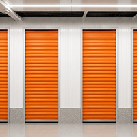 Volet de rangement enroulable en acier, orange clair, haute qualité, prix usine, pour casier de stockage autonome, couloirs étroits, entrepôt, atelier