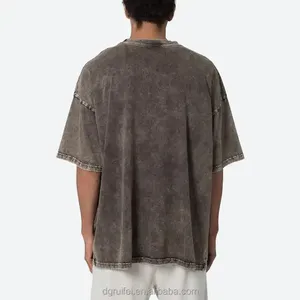 en's Clothes Oversized <b>Tshirt</b> Streetwear Short Sleeves Custom Blank T Shirt for Men Cotton <b>Polyester</b> Heavy Weight - Product Image 4