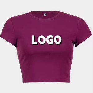 โรงงาน OEM รับผลิตเสื้อครอปท็อปเปล่าแบบกำหนดเอง ทำจากผ้าฝ้าย 100% พร้อมบริการอย่างมืออาชีพสำหรับธุรกิจต่างๆ - Product Image 2
