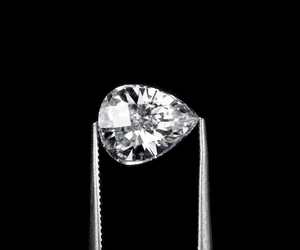 Diamant CVD cultivé en laboratoire, certifié IGI, blanc fantaisie, clarté VVS, taille EX-VG, taille poire, pour la fabrication de bijoux, bagues de fiançailles, boucles d'oreilles - Product Image 1