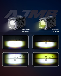 Venta al por mayor AJ LIGHT DESINGN sistemas de iluminación de la motocicleta de Mini luces antiniebla blancas/amarillas 12W de luz de carretera para - Product Image 5