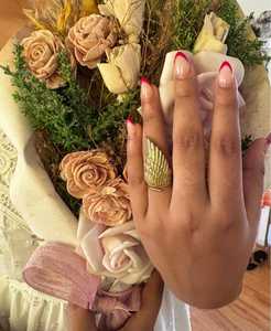 Anillo de latón con alas de ángel estilo bohemio para mujer, joyería de moda - Product Image 2