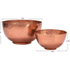 Cuenco de Cobre Puro Martillado, Vajilla Grande con Acabado Brillante, Cuenco para Frutas y Bocadillos, Fabricante de Cuencos de Cobre en India - Product Image 2