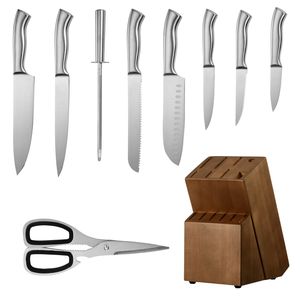 Set di 15 Coltelli da Cucina in Acciaio Inossidabile Tedesco ad Alto Contenuto di Carbonio con Blocco Affilacoltelli - Essenziali Premium per la Cucina - Product Image 6