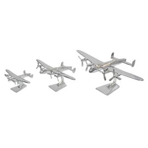 โมเดลเครื่องบิน Lancaster Bomber รุ่นขายดีที่สุด ผลิตด้วยวิธี Die Cast พร้อมใบพัดทำมือ ฐานตั้งขึ้นโชว์ ตกแต่งด้วยการขัดเงาอย่างดี เหมาะสำหรับตกแต่ง - Product Image 3