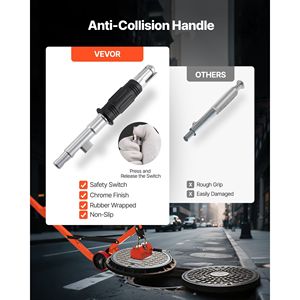 Carrello Sollevatore Magnetico con Capacità di Trazione di 1320 Libbre, Carrello a 2 Ruote in Acciaio per Carichi Pesanti, Maniglia Regolabile, Magneti di Sollevamento - Product Image 4