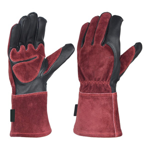 Guantes de Soldadura TIG de Alta Calidad en Piel de Cabra y Piel de Vacuno, Resistentes al Calor y a las Chispas, para Protección de Manos en Trabajos de Bomberos - Product Image 1