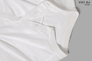 Women's <b>White</b> <b>Chiffon</b> O-Neck Casual Blouse Ruched Side Ties Full Sleeve Breathable Minimalist Style Sheer Layer Regular Length - Product Image 5
