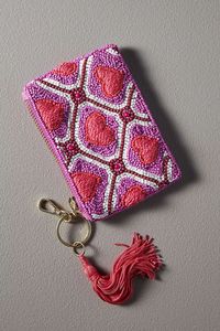 Coin Holder Purse with Thread Design Embroidery Coin Pouch Seed <b>Bead</b> Customized Hand Pouch - Product Image 1