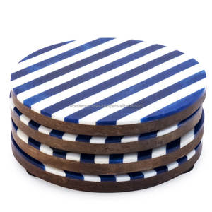 Juego de Posavasos Cuadrados Clásicos con Resina Epoxi de Color Personalizado, Madera de Nogal, Tapetes y Almohadillas Personalizadas, Decoración Ecológica para el Hogar - Product Image 5