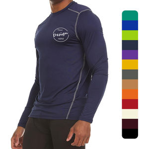 Customized Dry Fit Long Sleeve T-shirt for <b>Men</b> Custom logo Plain Polyester Round Neck <b>Thermal</b> Long Sleeve Shirt For <b>Men's</b> - Product Image 3