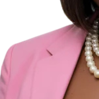 Blazer formel professionnel pour femme en laine rose, tissé uni, à revers cranté, avec boutons et écusson brodé, en tissu respirant