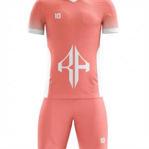 Ensemble de maillots de football imprimés par transfert thermique avec logo blanc, 100% polyester haute qualité pour hommes, manches courtes, respirant, séchage rapide - Product Image 6
