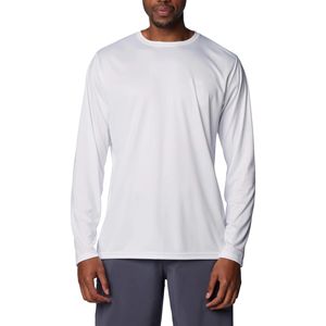 Chemise de pêche pour homme, manches longues, blanche, protection solaire UPF 50, anti-UV, légère, col rond, couleur unie - Product Image 5