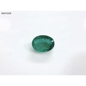 Piedra Panna Zambiana de Origen Genuino de Alta Calidad, Esmeralda Zambiana 100% Natural Ovalada de 8.31 Ct, Gema Suelta para Joyería Personalizada - Product Image 1