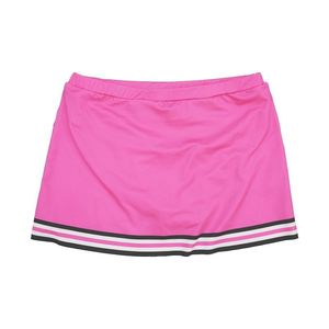 Uniforme de Porristas Personalizado para Mujer, Top Corto Rosa sin Mangas y Falda, Ropa Deportiva Escolar, Proveedor de Ropa Deportiva al por Mayor OEM - Product Image 2