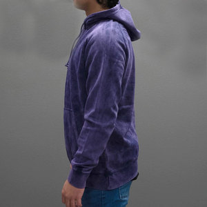 Sudadera con Capucha para Hombre, 100% Algodón, Lavado Ácido, Color Sólido, Diseño Personalizado, Alta Calidad, Tallas Grandes, Forro Polar, Bolsillos, Venta al Por Mayor - Product Image 5