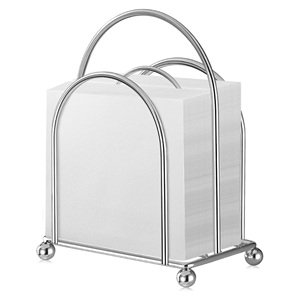 Elegante Porta Servilletas de Metal Negro con Dispensador para Mesa, Cocina, Encimera, Comedor al Aire Libre y Uso en Restaurantes - Product Image 2
