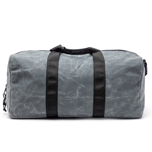 Bolsa de Lona Unisex de 40-55L con Cierre de Cordón, para Gimnasio, Viajes, Casual, Color Gris Sólido, Asa Suave, Resistente, Bolsa de Fitness - Product Image 1