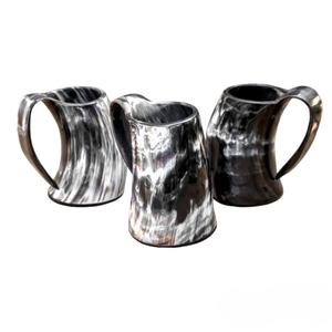 100% qualité naturelle avec 100% tasse de corne à boire viking chaude anti-fuite tasse de corne de Noël tasse de corne à boire faite à la main naturelle - Product Image 3