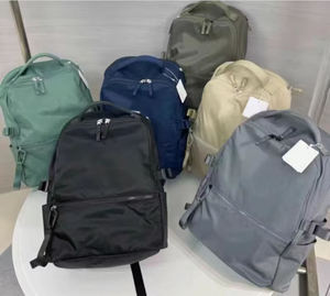 Minimalist Black <b>Backpack</b> Water Resistant Nylon Rucksack Heavy Duty Zipper Business Travel Daypack - Product Image 5