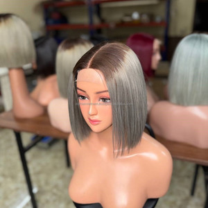 Hot Trending <b>Bob</b> <b>Wig</b> Vietnamese Raw Hair Human Hair <b>Wigs</b> Smooth Straight Hair Products Glueless Lace Front <b>Wig</b> Style - Product Image 3