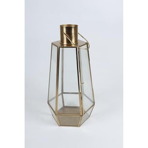 Sheesham Wood Hurricane Candleholder Hexagonal Geometric <b>Lantern</b> Brass <b>Copper</b> Inlays Handmade Eco-friendly Home Decoration - Product Image 2