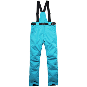 Men's Waterproof Ski Pants Black Polyester Synthetic Insulation Zipper Closure Outdoor Wear - Product Image 4