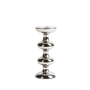 Nouveauté : vente en gros de porte-bougie pour la décoration intérieure, finition argentée, porte-bougie en aluminium coulé, fait main, personnalisé - Product Image 1