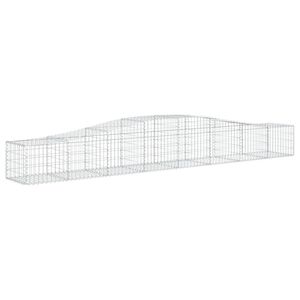 Ensemble de 2 paniers en acier galvanisé argenté, paniers gabions - Product Image 3