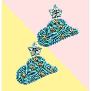 Boucles d'oreilles classiques pour femmes, faites à la main, en coton léger, ornées de perles, bijoux ethniques en forme de papillon, perles de rocaille, accessoires de mode en cristal - Product Image 6