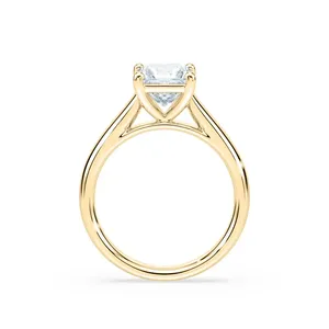 One carat princess cut diamond Bernice solitaire engagement <b>ring</b> elegant classic womens jewelry timeless fine craftsmanship - Product Image 6