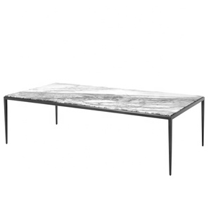 TABLE basse de luxe ronde en métal avec dessus en marbre, meuble de salon, offre spéciale, BAR, 1 pièce - Product Image 6