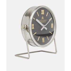 Decorative Bedside Tabletop Alarm Clock Movable With Base Brushed Stainless Steel Body Decorative Desk Clock <b>Gift</b> Items - Product Image 4