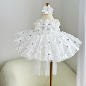 Nouvelle Robe de Princesse en Tulle Fleuri 161 Couleurs, Robe de Soirée Jardin des Fleurs 3D avec Boutons au Dos, Vente en Gros OEM ODM Direct Usine - Product Image 1