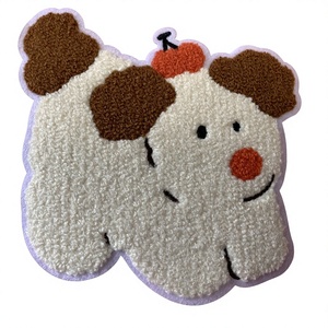 Cute Panda Face Embroidered Patch <b>Sew</b>-On Applique Fabric Badge Anime Cartoon Luxury Custom Shape Safety <b>Pin</b> Garment Decoration - Product Image 3