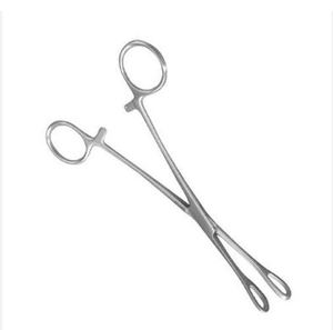 Pinza para Óvulos de Acero Inoxidable, Recta y Curva, Reutilizable, Instrumento Quirúrgico para Procedimientos Médicos Generales - Product Image 4
