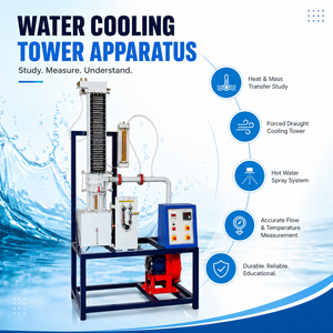 Appareil de tour de refroidissement à eau de qualité supérieure pour laboratoire d'ingénierie mécanique |   Rig de test de chaleur pour tour de refroidissement à contre-courant à tirage forcé - Product Image 4