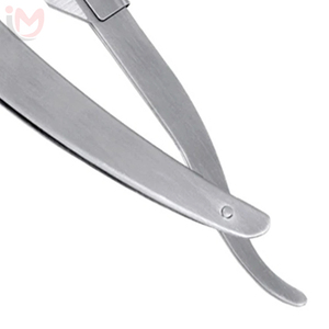 Navaja de Afeitar Plegable de Acero Inoxidable con Hoja Única para Afeitado Seguro para Hombres, Uso en Barberías, Mango de Plástico, IMANS ENTERPRISES - Product Image 3