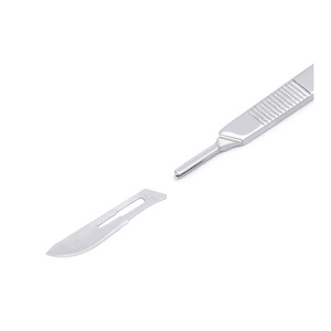 Scalpel chirurgical jetable en acier inoxydable avec manche, scalpel médical manuel pour étudiants en chirurgie générale, dissection en laboratoire - Product Image 3