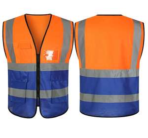 Chaleco de Seguridad de Alta Visibilidad al por Mayor, Reflectante, Ropa de Trabajo de Alta Visibilidad, Logotipo Personalizado, Resistente a Ácidos, Malla de Poliéster, Construcción, Seguridad Laboral - Product Image 5