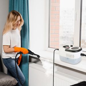 Limpiador a Vapor Multifuncional de Alta Presión de 2500W, 6 Velocidades Ajustables, Múltiples Cepillos para Hogar, Cocina, Auto, Piso y Ventanas - Product Image 6