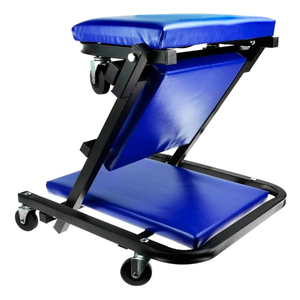 Siège de mécanicien pliable 3-en-1 Z Creeper, capacité 40 pouces, 350 lb, siège rembourré, cadre en acier, pivotant, modèle GAPGAR043 - Product Image 6