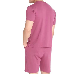 Ensemble de shorts hawaïens pour hommes à marque privée personnalisée, imprimé floral, costume d'été OEM, vente chaude d'été, ensemble de shorts de plage décontractés tropicaux pour hommes - Product Image 2