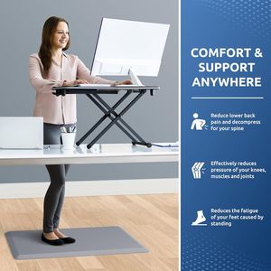 Alfombra Antifatiga para Cocina de 17.3''x28'', Alfombrilla Impermeable Antideslizante para Escritorio, Tapete Confortable para el Hogar y la Cocina - Product Image 5